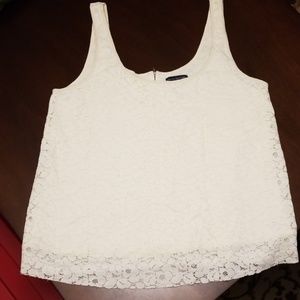 NWOT Ivory Lace Tank